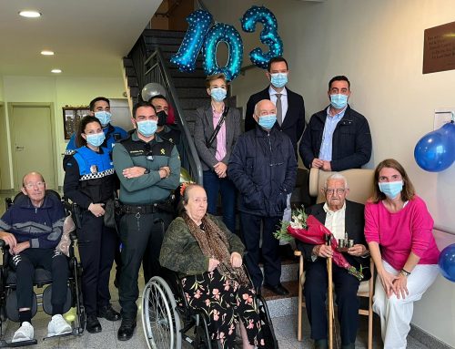 Valentín Tarancón celebra els seus 103 anys a la residència Mimara Campos de Castilla d’Almazán